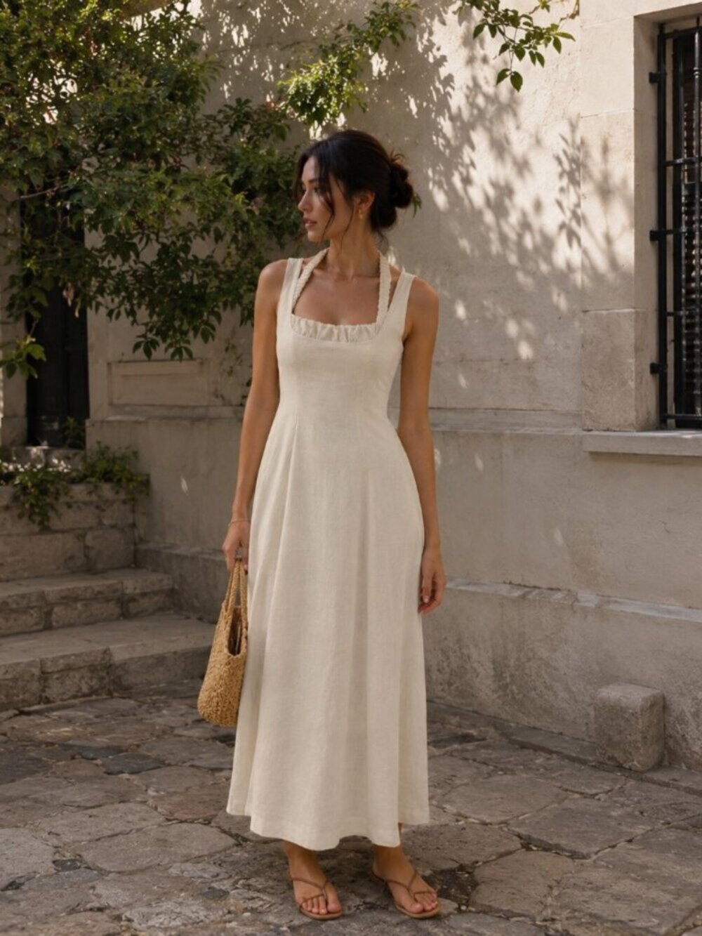 NWT Sovere Naya Midi Dress Vanilla Marle